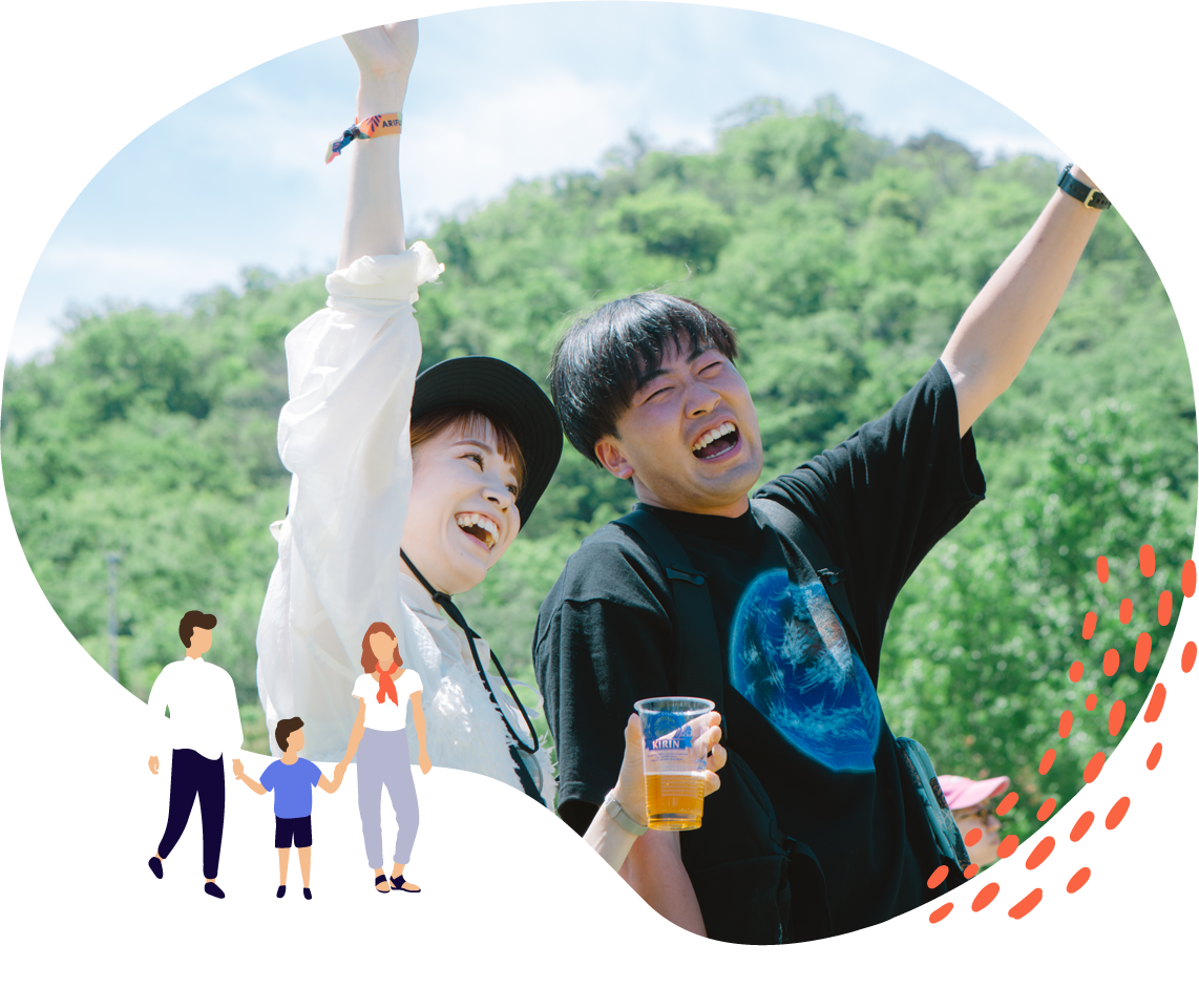 キッチンカー等、露店がたくさん出店