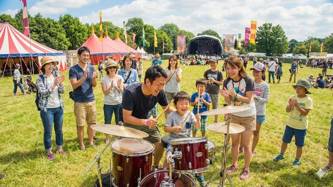 はじける！アウトドア・ドラムチャレンジ